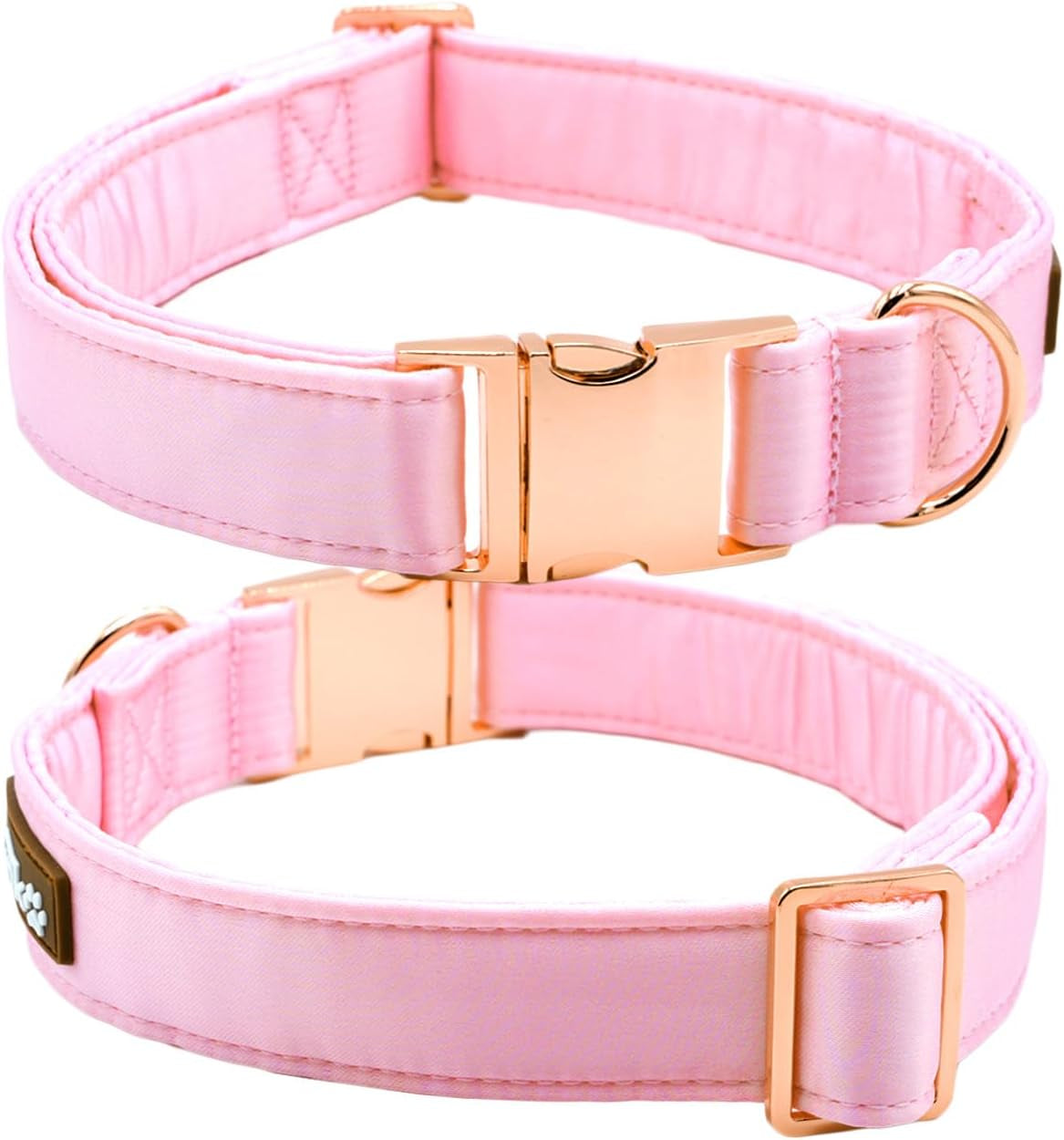 Collier en soie rose pour chien – visuel 2