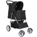 Segawe Foldable Pet Dog Stroller for Small Cat Dog with Storage Basket & Cup Holder for Pet Travel