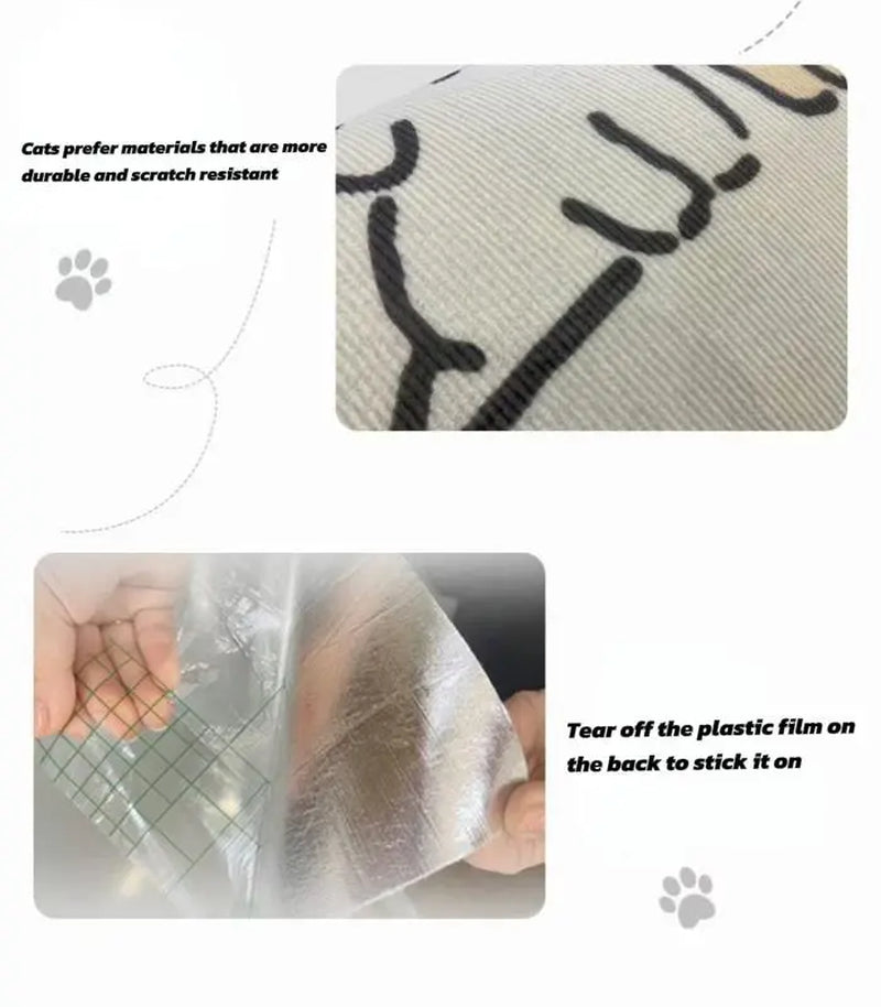 【Buy 1, Get Free Toy Mouse!】Wall Mounted Cat Scratching Board Thickened Durable Wear Resistant Protects Furniture from Cat Scratching Suitable for Walls Sofas Cabinets Doors Glass Personalized Cat Tree Tower Cat Toy Mouse Pet Supplies Scratcher Tiktokshop