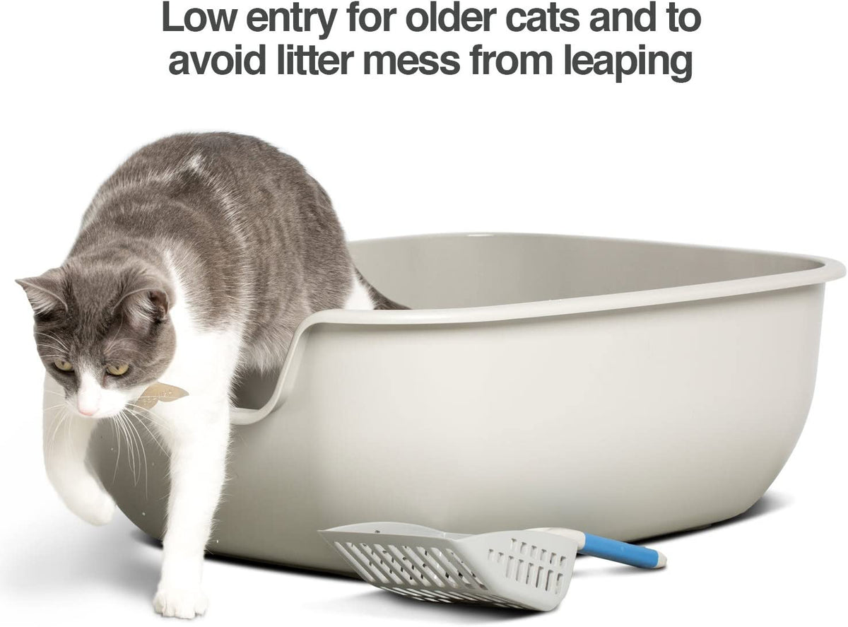 Bac à litière XXL anti-adhésif pour chat – visuel 4