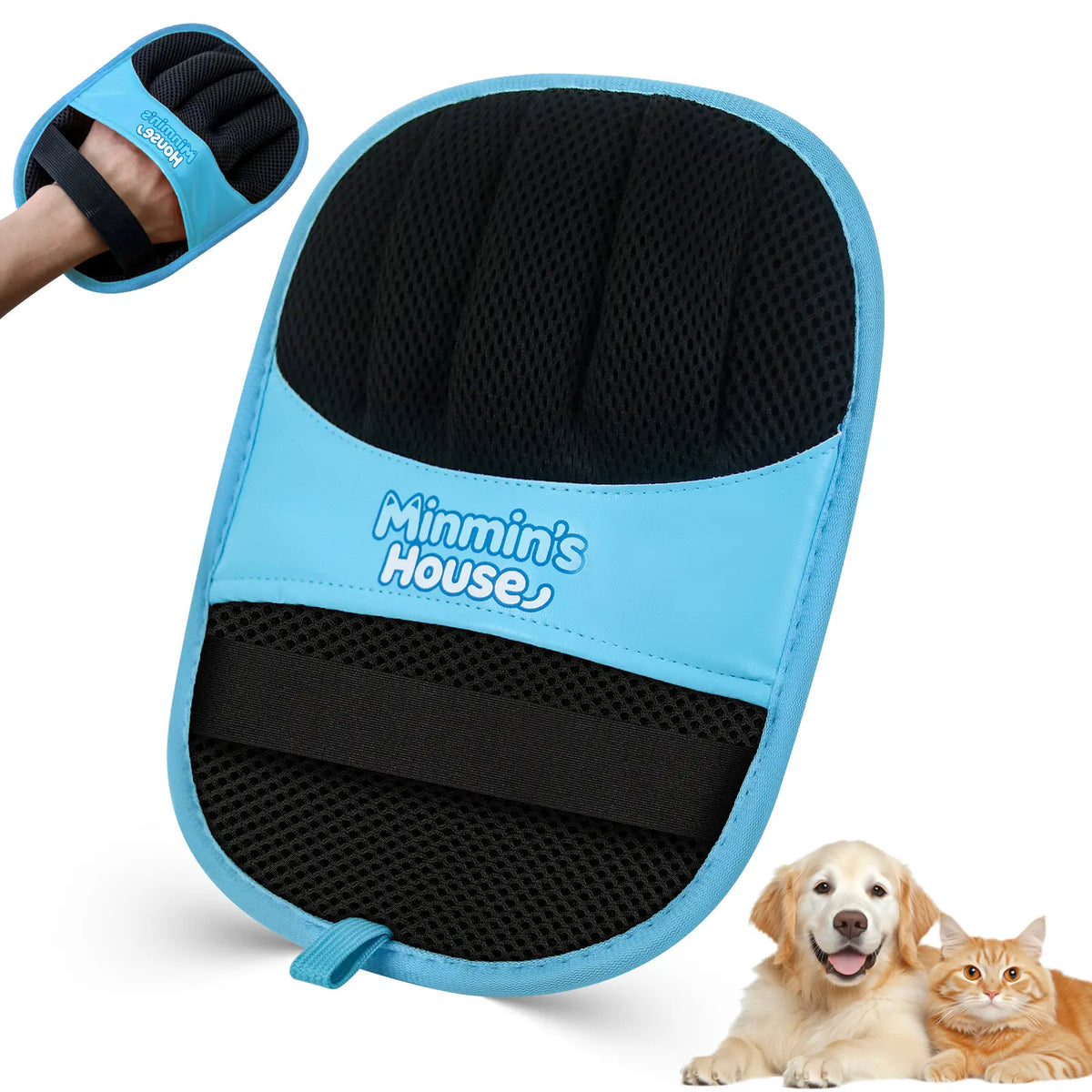 Gant de toilettage 5 doigts pour chien et chat – visuel 8