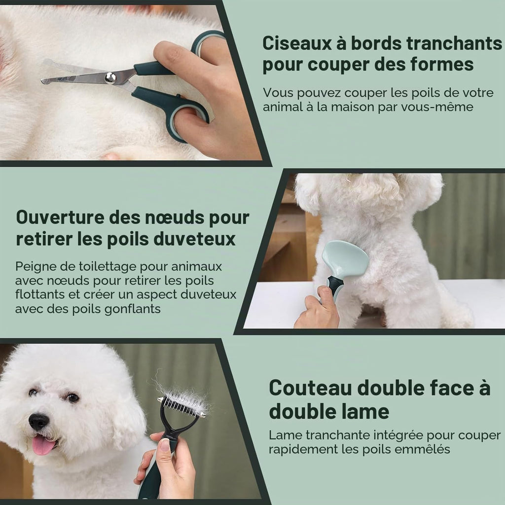 Kit de toilettage 8 en 1 pour chien et chat – visuel 6